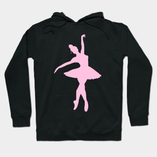 Pink Ballerina Silhouette Hoodie